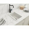 Bocchi 18 in W x 12 in L x 8 in H, Fireclay, Fireclay Kitchen Sink 1358-001-0120